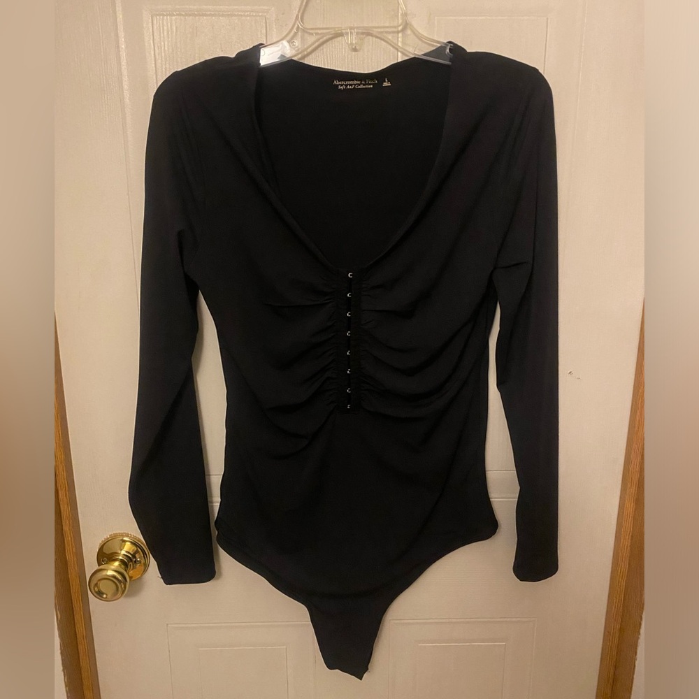 Abercrombie & Fitch Black Soft A&F Collection Bodysuit